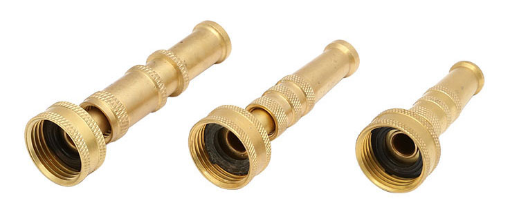 Sárgaréz Adjustable Twist Hose Spray Nozzle Set