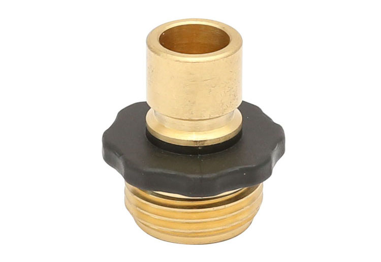 Sárgaréz Male Garden Hose Quick Connect Fitting with Rubber